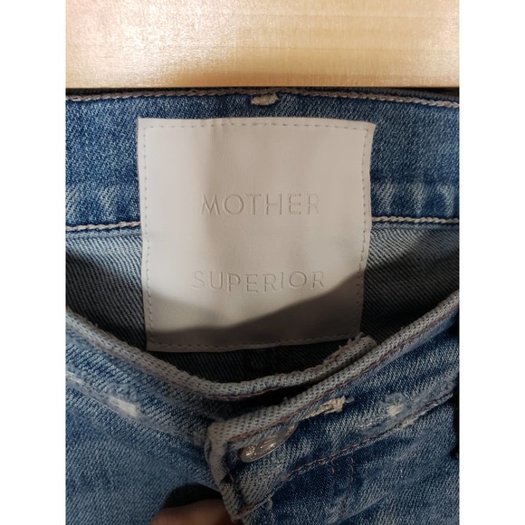 Mother Superior The Scrapper Ankle Wicked Wild Calling Jeans 26 - Picture 3 of 6